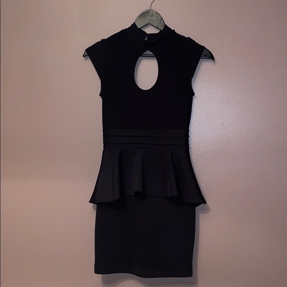 Forever 21 black peplum dress - Picture 1 of 4